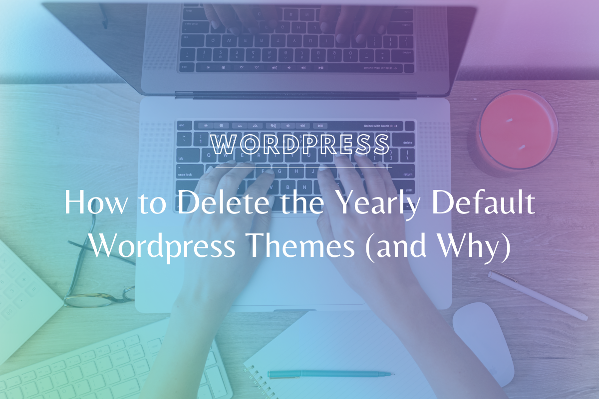Keep your site’s backend clean and optimized by learning how to delete the yearly default wordpress themes. @hellosammunoz www.makingwebsitemagic.com