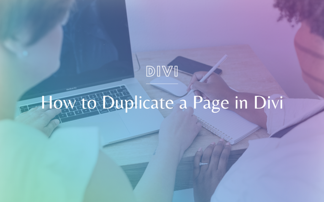 How to Duplicate a Page in Divi