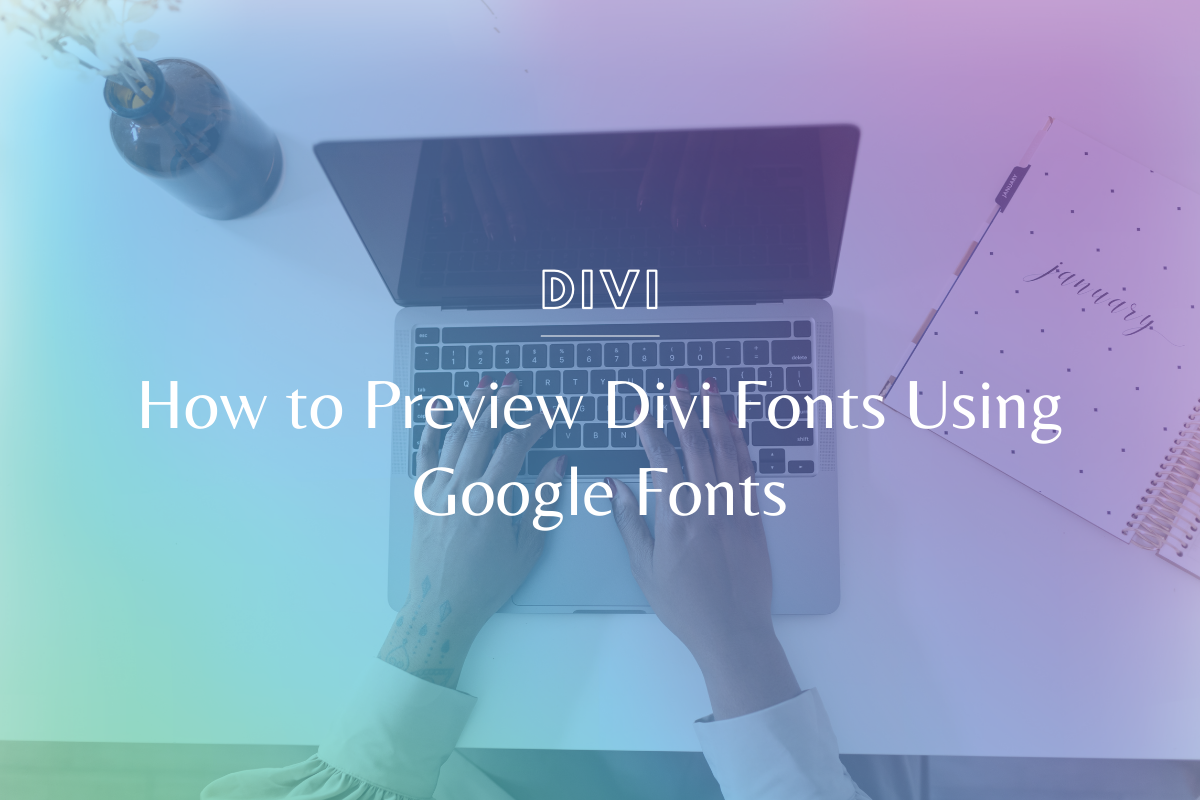 Learn how to preview Divi fonts from the Divi Font Library by searching for it in the Google Fonts Library. @hellosammunoz www.makingwebsitemagic.com