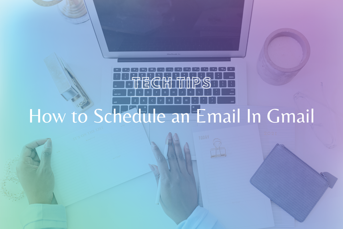 Learn how to schedule an email in gmail so that it sends within your business hours - even if you’re writing it in the middle of the night! www.makingwebsitemagic.com