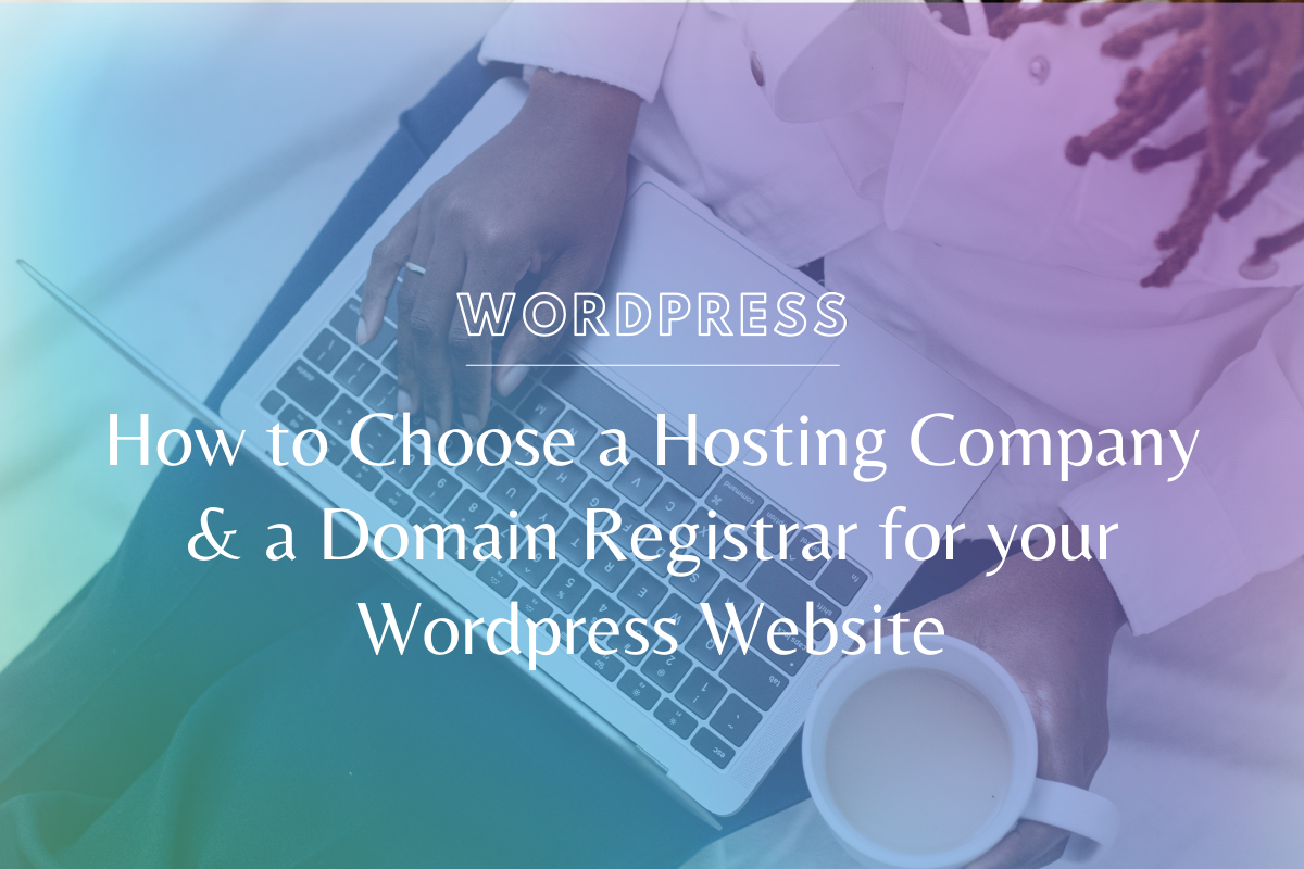 You know you need a domain and a good hosting company, learn how to choose a hosting company and a domain registrar for your Wordpress website! www.makingwebsitemagic.com