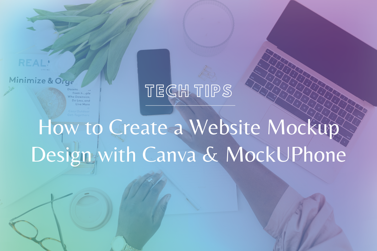 How to Create a Website Mockup Design with Canva & MockUPhone
