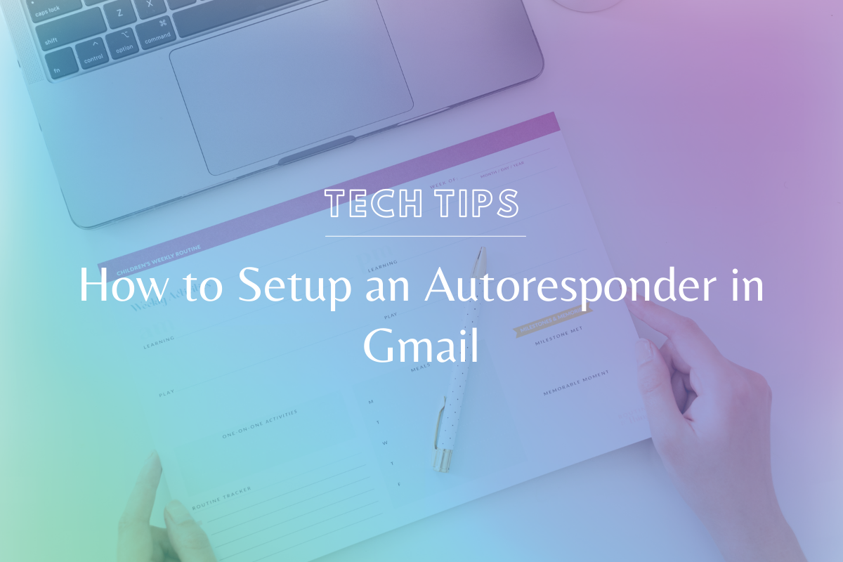 How to quickly setup an autoresponder in gmail so you look professional, set boundaries and expectations for clients and give them clear next steps. @sammunozconsulting www.makingwebsitemagic.com | #diywebsitedesign #wordpresstips #techtipsforbizowners #gmailtips #gmailsystems